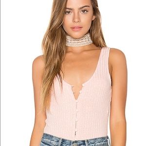 NEW-Privacy PleaseGyle Bodysuit- pale pink size XS